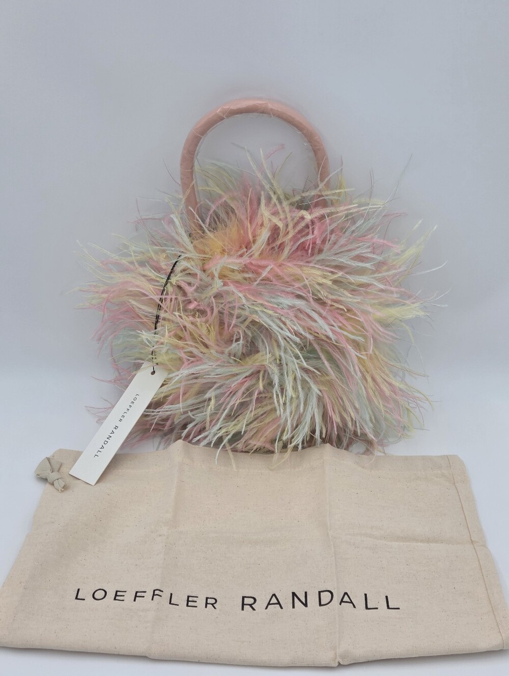 Loeffler Randall Zadie Feather Circle Tote In Tie Dye